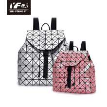 Рюкзак с геометрическим рисунком lingge, модный кожаный рюкзак с голограммой