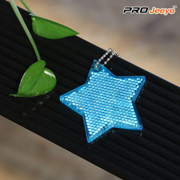 Reflective Safety Star Cartoon Keychain