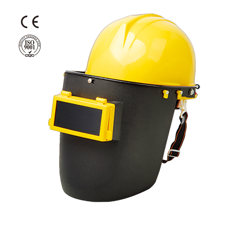 Industrial safety plastic hard hat welding helmet