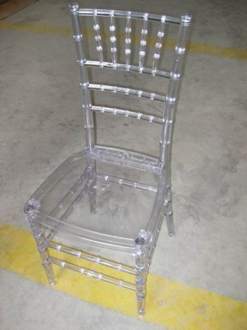 Resin Crystal Transparent Chiavari Chair