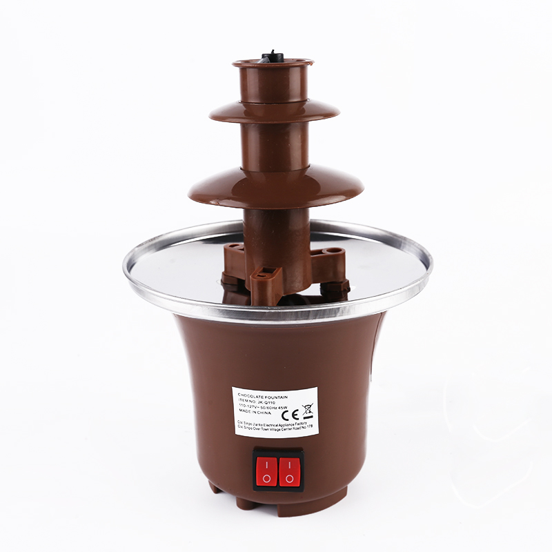 Cheap 4 layers hot sale home use entertainment chocolate fondue fountain and processing machine