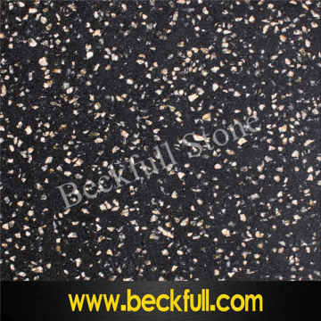 PXQZ620 Black Galaxy Quartz Stone Slabs