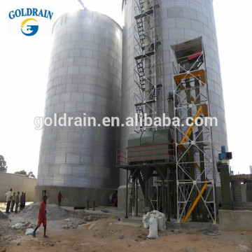 Silo system corrugated feed silo used