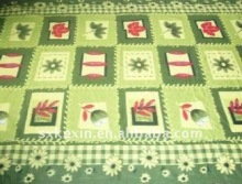 100% Polyester bright green polar fleece Blanket