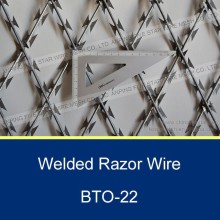 razor wire prison fence/welded razor net/razor security mesh
