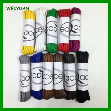 Manufacture round cotton waxed boot laces