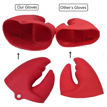 Graws de homard personnalisé Silicone Mitts Pot Pot