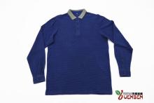 100%Cotton Jacquard Collar Long Sleeve