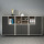 Black Small Space Wooden Bookcase