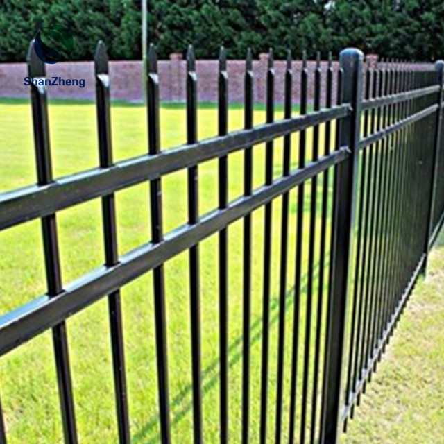 Aluminum Spear points Fence for garden yard balcony deck using sharped top fence