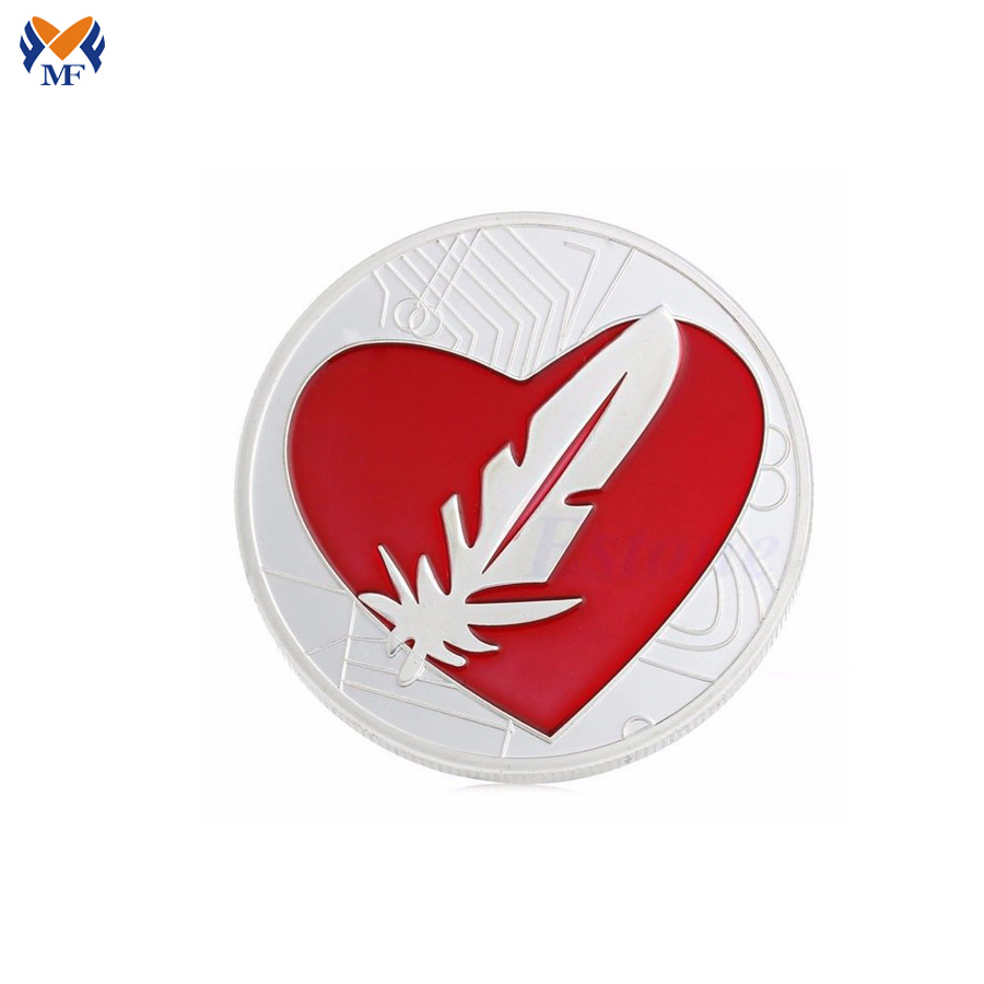 High value metal feather coin price