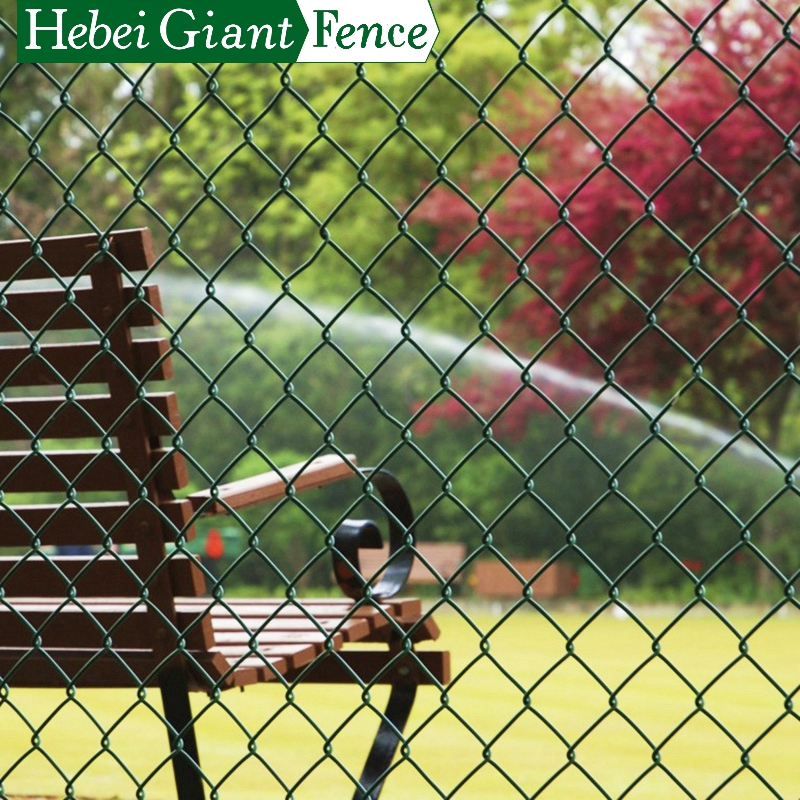 PVC Coated Diamond Woven Chain Link Fence
