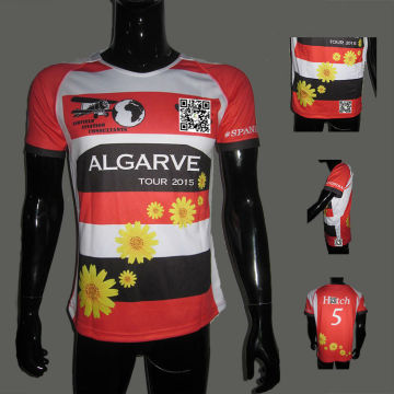 High Quality Dry Fit Fabric Sportswear Authentic Rugby Jerseys