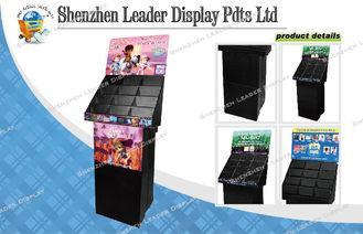 4C Color Recycled POS CD / DVD Display Stands With 4 Shelve