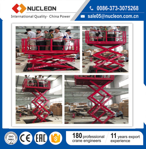 Nucleon Made Warehouse Hydraulic Platform Lift/Four Wheels Hydraulic Lift Platform Price