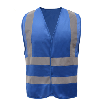 High Visibility Fluorescent Blue Safety Vest