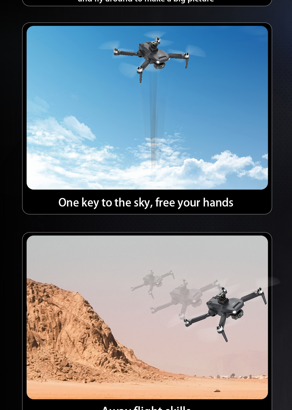 2022 New Drone KF106 MAX 6K HD Dual Camera With GPS Optical Flow Localization Remote Control Aerial Photography Folding Drones