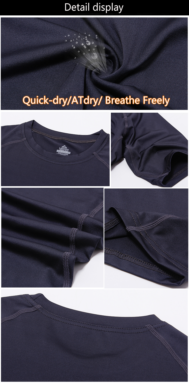 new style running tights fit man short sleevesport t-shirts