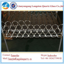 clear fused quartz glass tube