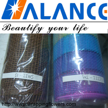 Stripe floral wrapping mesh