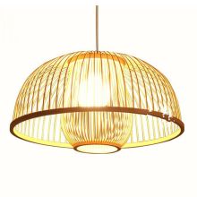 Double-Layered Dome Bamboo Pendant Light