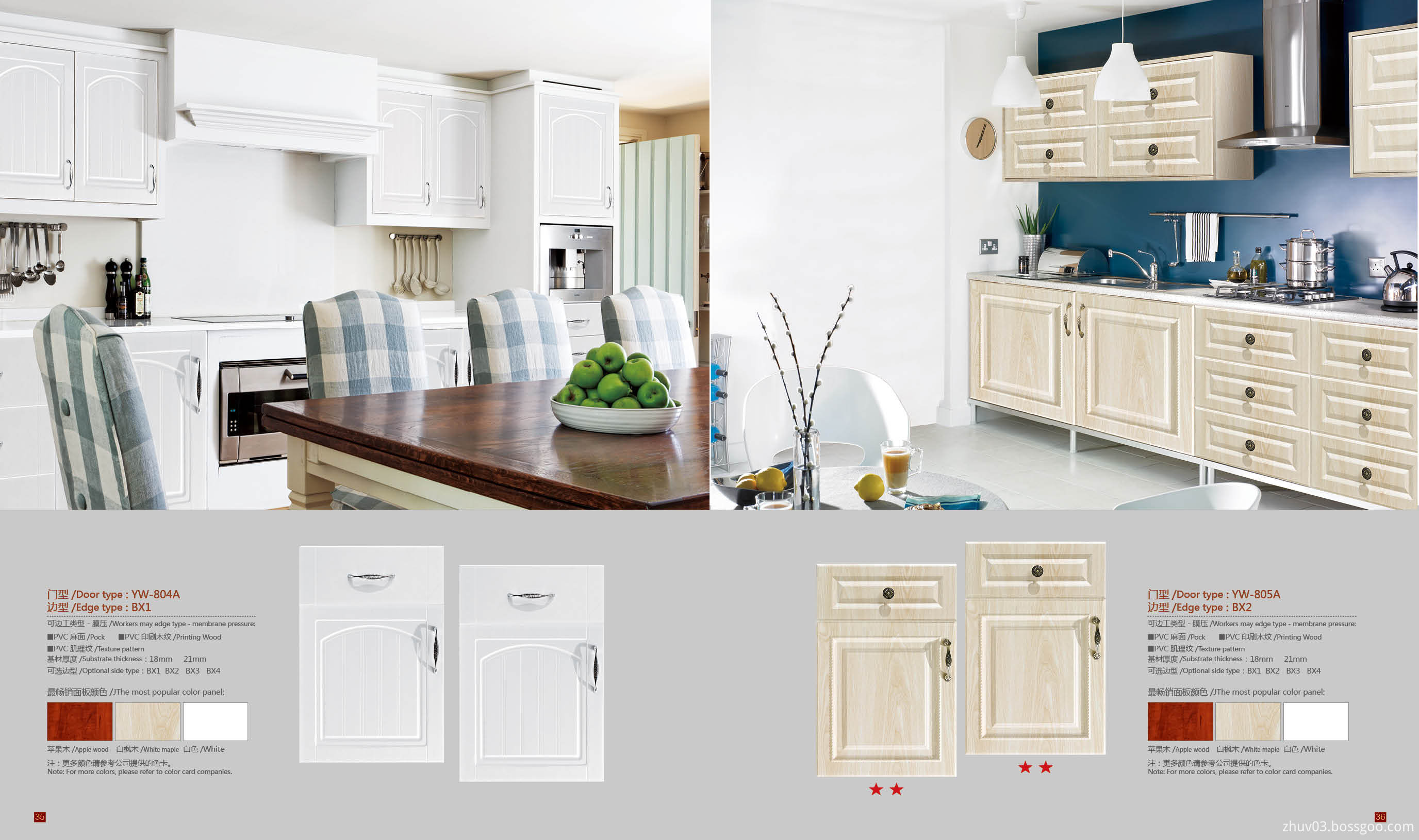 China Kabinet Dapur Pvc Menyesuaikan Saiz Berkualiti Tinggi