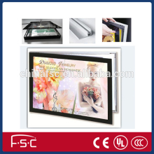 LED picture frame light box magnetic with suction