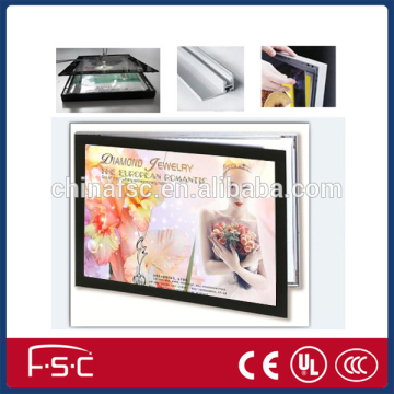 LED picture frame light box magnetic with suction