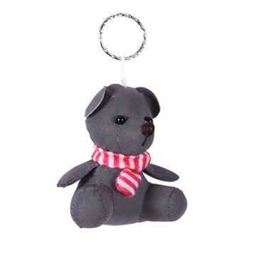 Reflective safety key ring doll with scarf