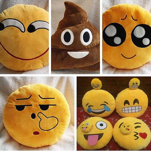 hot sale custom plush emoji pillow