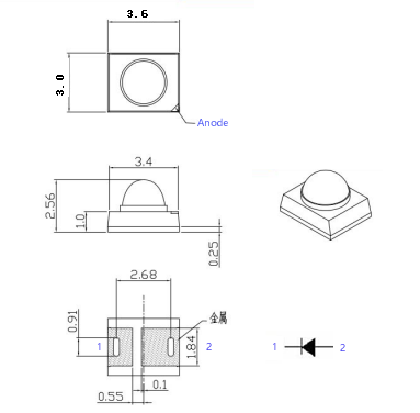 60 degree 940nm led