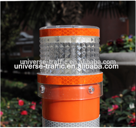 solar warning light led solar light unbreakable