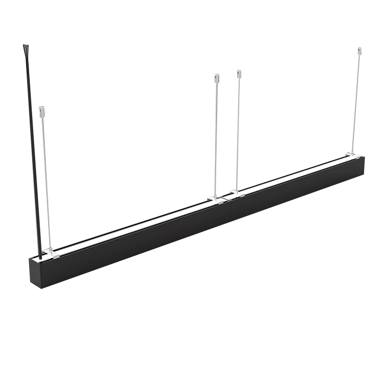 black suspended lighting