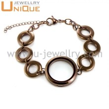 Top selling chocolate 316L stainless steel bracelet locket