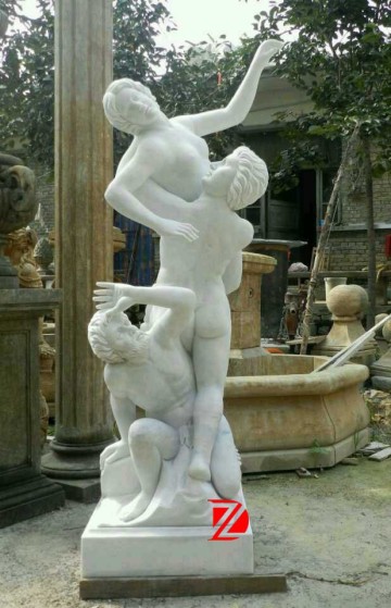 White Marble Large Three Fiture Sculptures