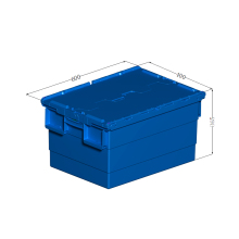 High-Quality Stackable Tote File Storage Boxes with Attached Lid, Plastic Moving Storage Solutions Featuring Lockable Lids and Tote Crates