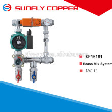 underfloor heating pump brass nickle-plate combined valve