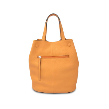 Tod`s Vintage Bucket Bag Tote Magnetic Closure Leather