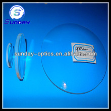 Optical glass flat convex lens