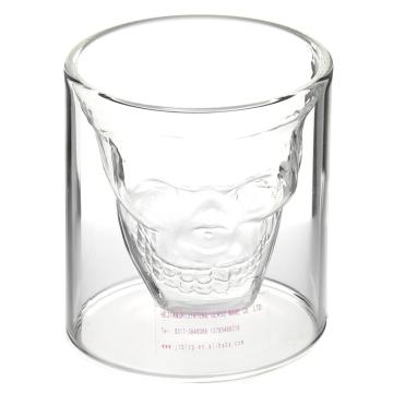 Borosilicate Double Wall Skull Wine Glass