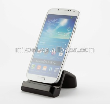 New Universal dock for smartphones Desktop Dock for Samsung Galaxy S IV S4 i9500 with Adjustable Micro-USB and Case Support