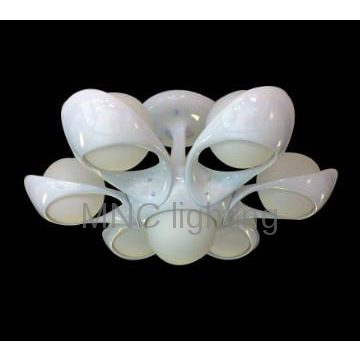 resin ceiling light with 6 galss ball lamps,high brightnss