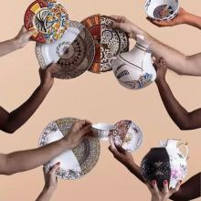 Elegant Fusion Tableware: Eastern Grace Meets Western Opulence