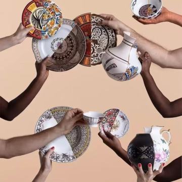 Elegant Fusion Tableware: Eastern Grace Meets Western Opulence