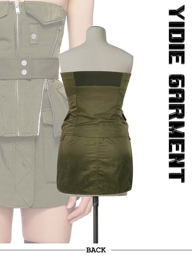 Green Aviator Corset