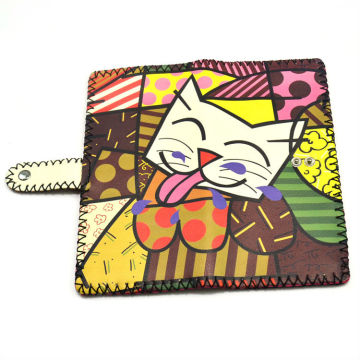 Hand Painted Wholesale Women Wallet Ladies Wallet Cartoon Wallet