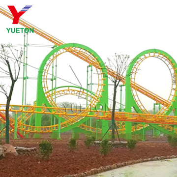 Four-Ring Roller Coaster Ride for Amusement Parks