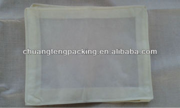 Cheap pp nonwoven and transparent pvc packing zipper bag pvc zip lock bag