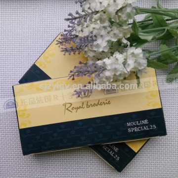 high quality 477 diffrent colors metallic embroidery thread Box Package