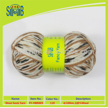 2015 wholesale hand knitting jacquard sock wool 50g balls